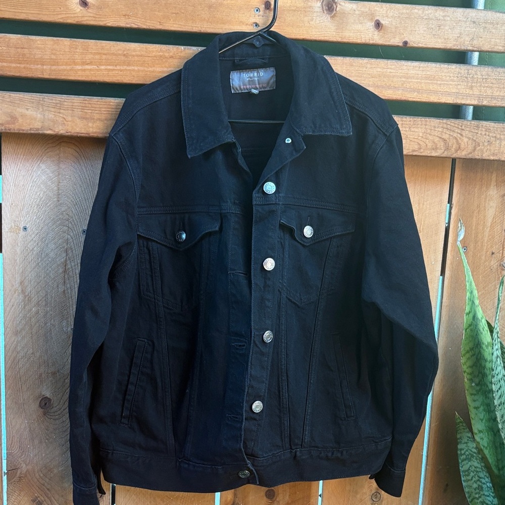 Torrid Classic Black Denim Jacket
